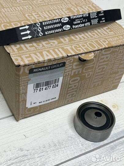 Оригинальный комплект ремень грм Renault К7М