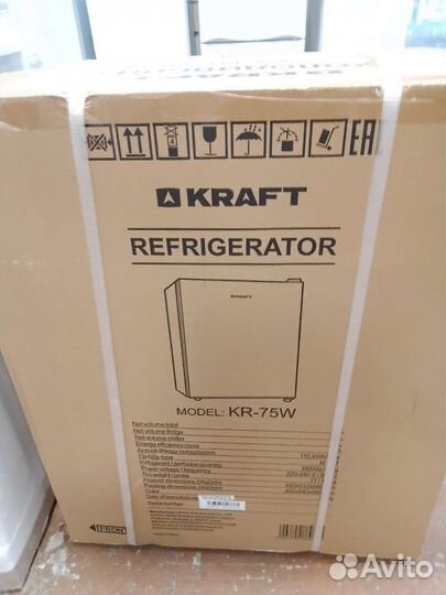 Новый холодильник Kraft KR-75W в упаковке