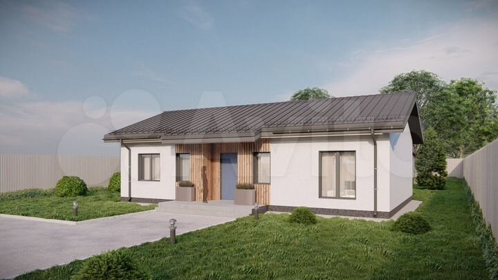 Дом 95 м² на участке 9 сот.