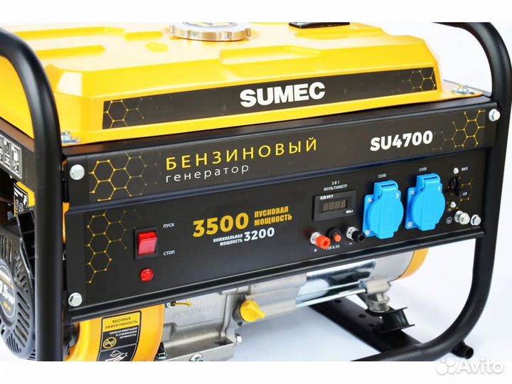 Бензиновый генератор Sumec SU4700 3,5 кВт ручной