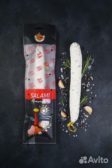 Салями в белой плесени оптом от 10 кг
