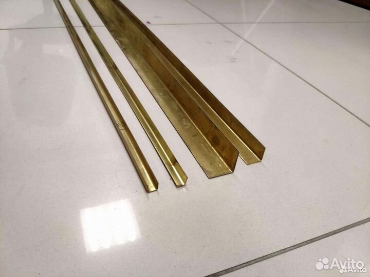 Полоса, профиль, уголок из латуни