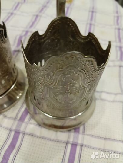 Подстаканники СССР Космос и Сталинград