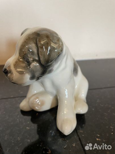 Статуэтка зик Щенок, фарфор, СССР