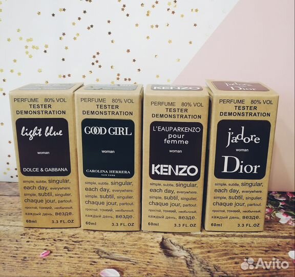 Тестеры духи