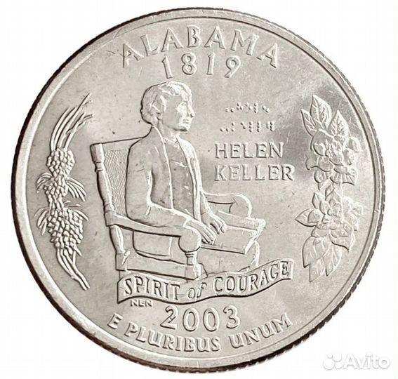 Квотер США Алабама