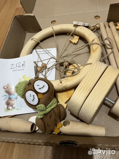Деревянный мобиль ручной работы Irgalittlestories