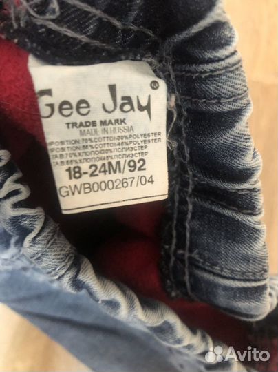Утепленные джинсы Gee jay 92р