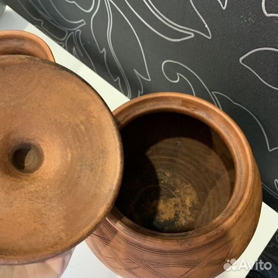 Жаровня супница глиняная