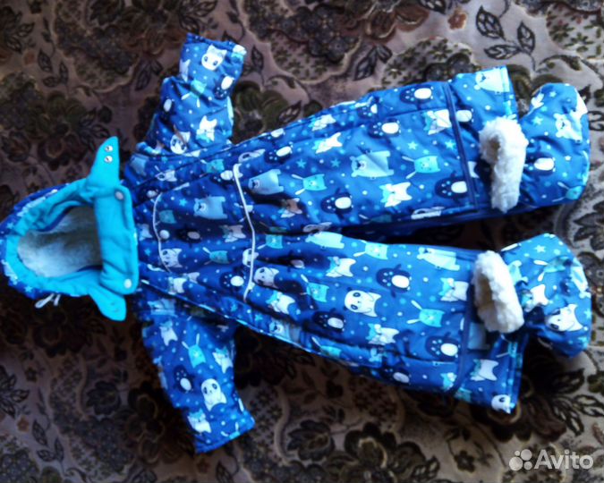 Комбинезон трансформер зимний 68 74