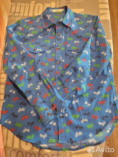 Рубашка на мальчика р.128. Стильная, нарядная