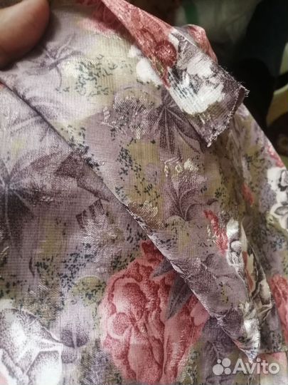 Ткань винтажная шёлк натуральный Сирия