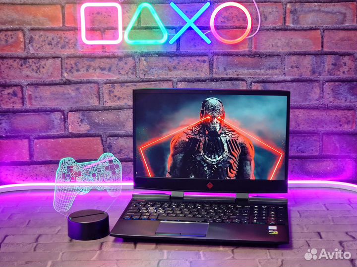 Ноутбук HP Core i5 GTX1050Ti SSD + 1Tb IPS 15.6