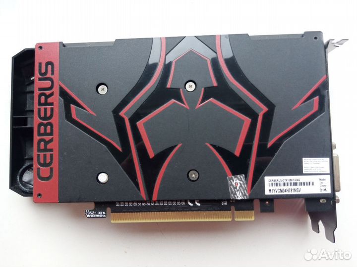 Видеокарта GeForce GTX 1050ti Asus Cerberus 4gb