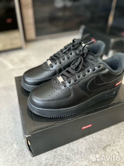 Nike Air Force 1 Supreme black оригинал