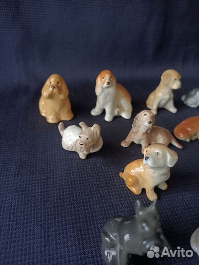 Фарфоровые миниатюрные собачки