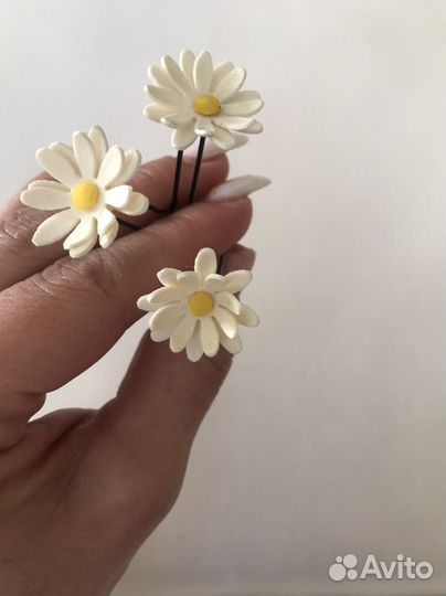 Шпилька ромашка