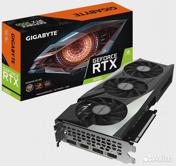 Видеокарта Gigabyte GeForce RTX 3050 gaming OC 8G