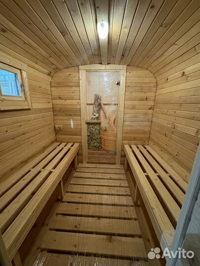 Баня бочка квадро 6 метров
