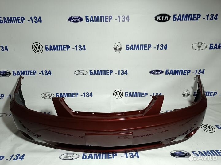 Бампер передний kia spectra красный
