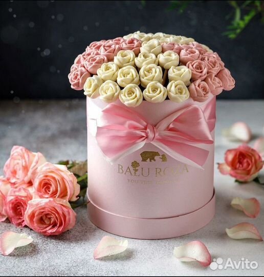 Шоколадные розы из шоколада