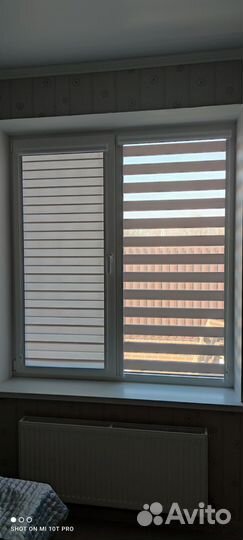 Жалюзи рулонные день ночь тетрис св. бежевый