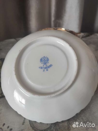 Фарфоровая чайная пара