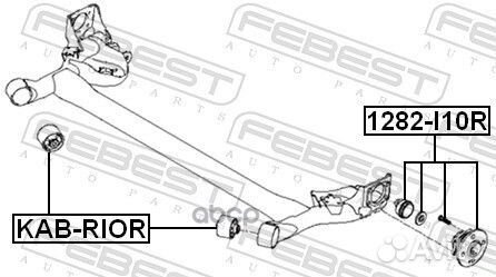 Ступица задняя 1282-I10R Febest