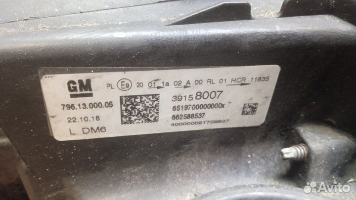 Фара левая Opel Astra K 2018