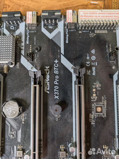 ASRock x370 Pro BTC + материнская плата с 8 PCIe