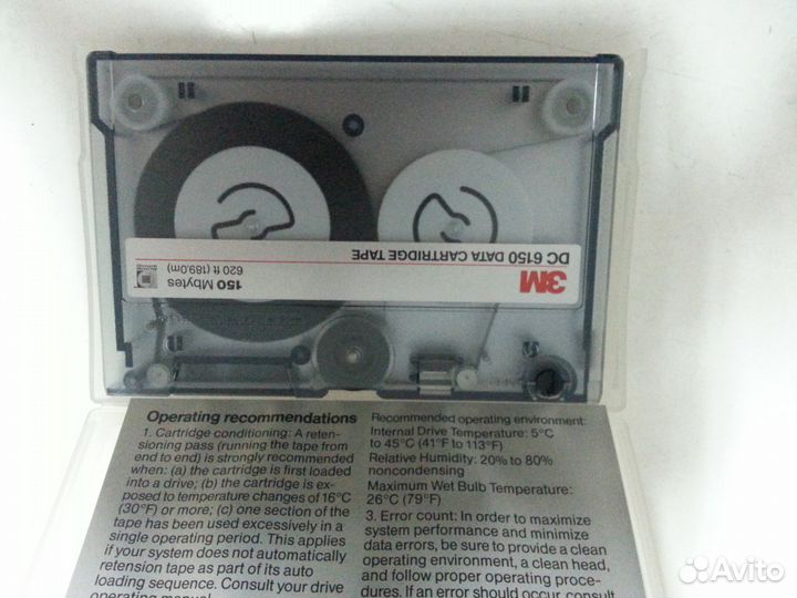 Кассета с магнитной лентой 3М формата DC6150 data