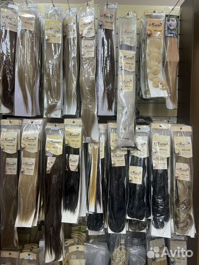 Волосы на заколках от производителя