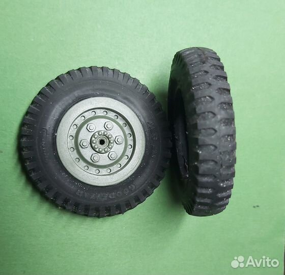 7 резиновых шин зис-5 масштаб 1/16 US6 студебеккер