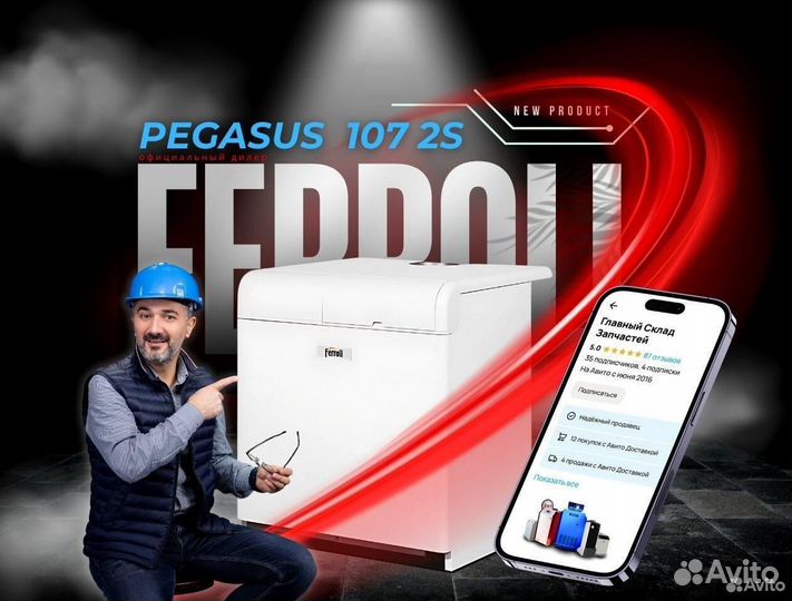 Котел газовый Ferroli Pegasus 107 2S