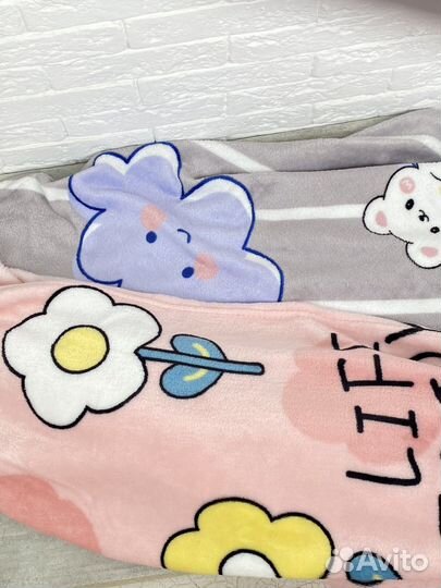 Плед детский плюшевый