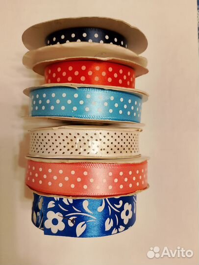 Ленты атласные с рисунком