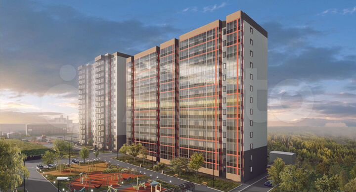 1-к. квартира, 34,1 м², 2/13 эт.