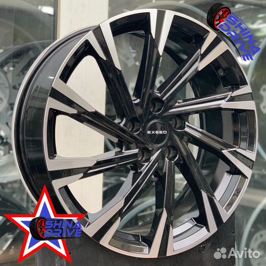 Диски Exeed VX R19 5x108 Black Groove Gloss