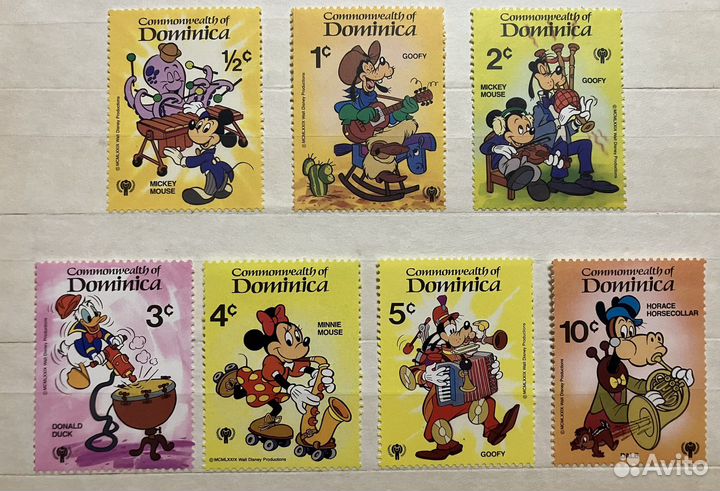 Марки Дисней серии