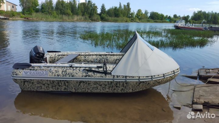 Лодка Флагман 3,5 с мотором Nissan 9,9