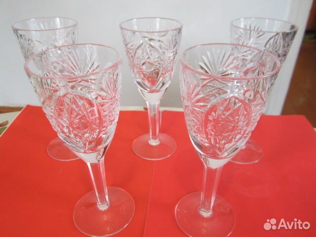 Бокалы графины стекло хрусталь винтаж