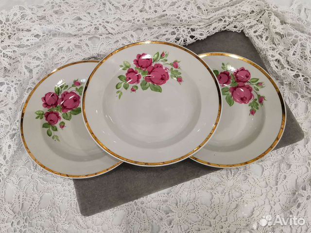 Винтажные суповые тарелки фарфор
