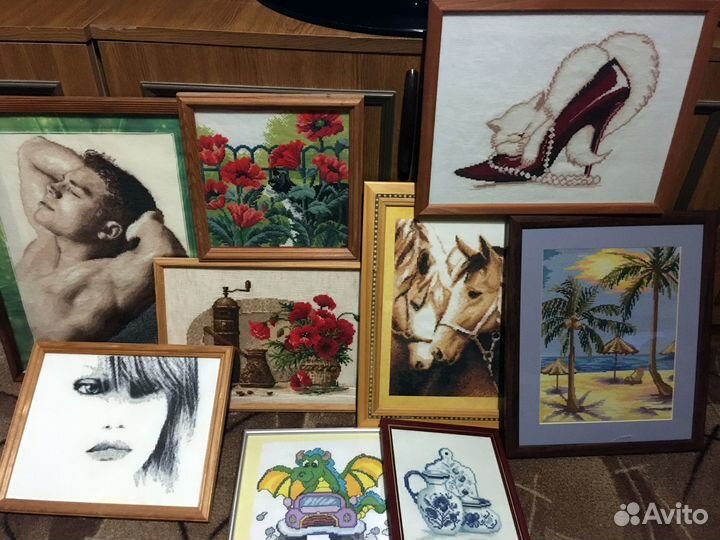 Вышитые картины крестиком готовые работы