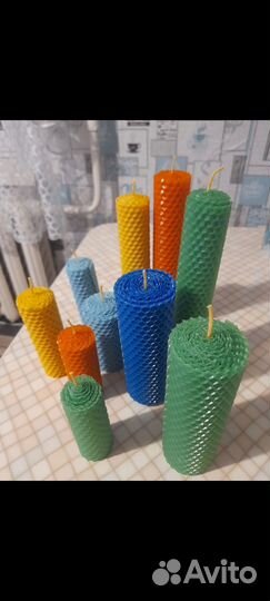 Свечи из медовой вощины