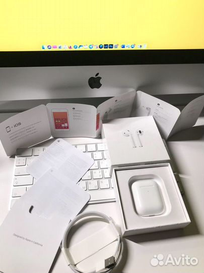 Apple Airpods 2 / Ростест / беспроводные наушники