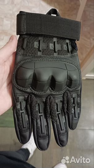 Мужские тактические перчатки (мотоперчатки) S+