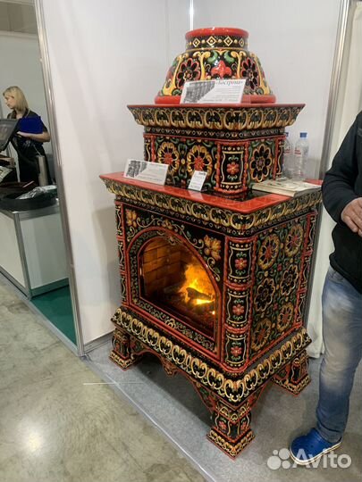 Каминная облицовка Кострома пристенная два яруса