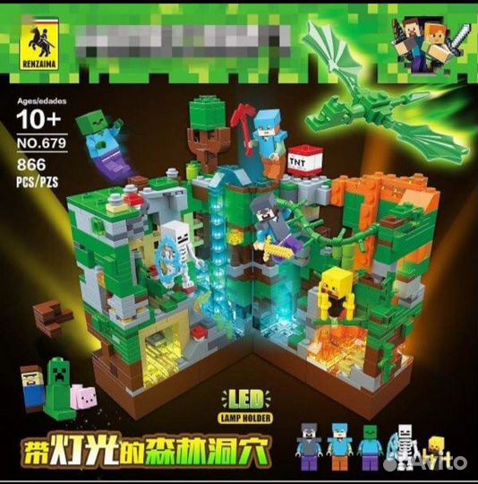 Конструктор Майнкрафт (Minecraft), аналог Лего