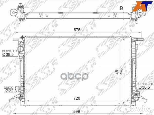 Радиатор audi A8 17/audi Q7 15/volkswagen TOU