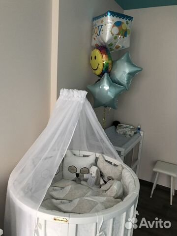 Кроватка трансформер круглая